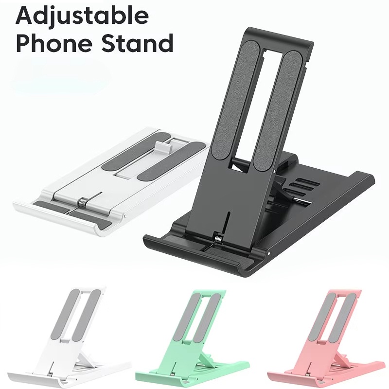 Desk Setup Ipad - 携帯用デスクトップスマートフォンホルダー、折りたたみ式ミニ携帯電話スタンド、iPhone、Xiaomi、Huawei、iPadなどのタブレットに対応する汎用型スタンド。