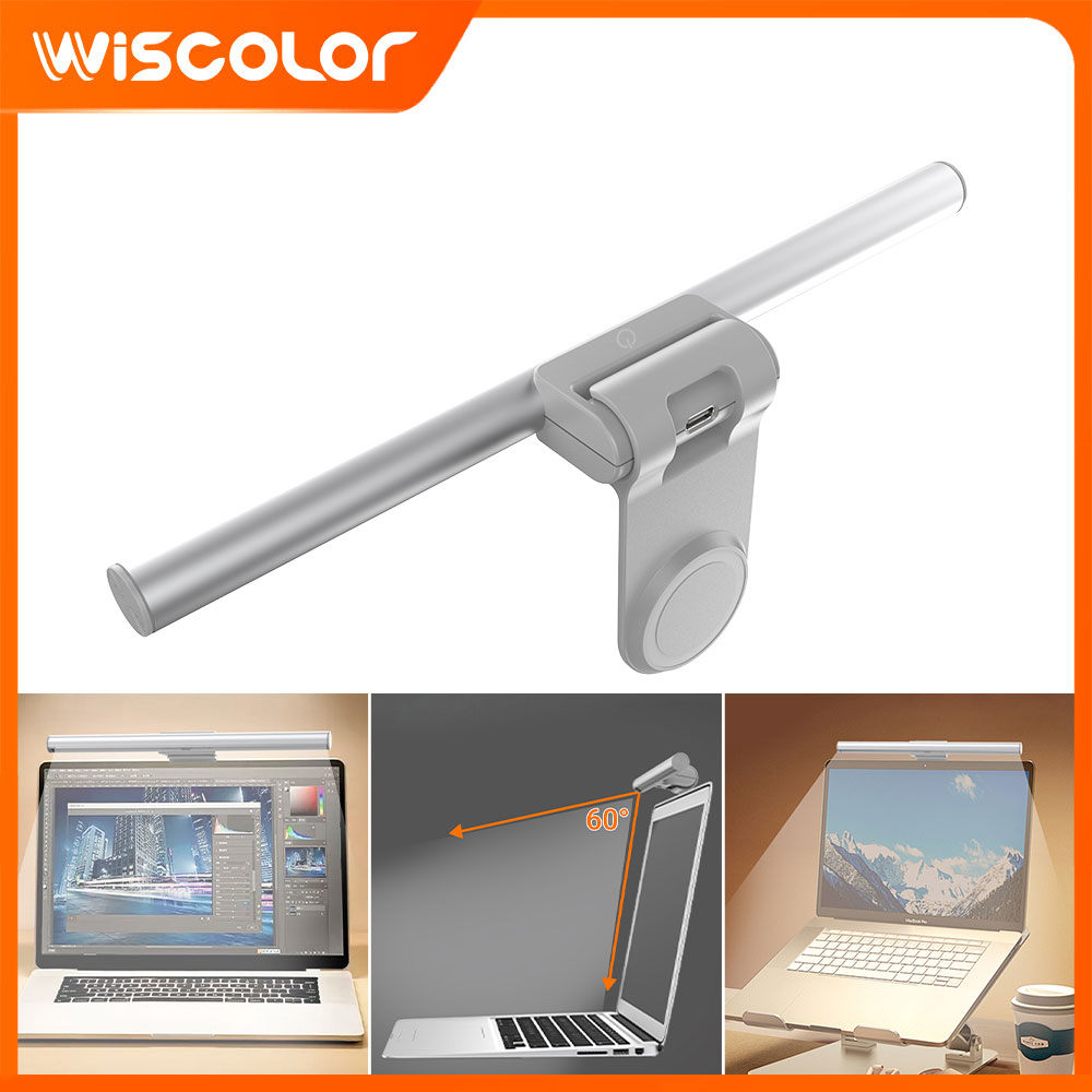 Desk Setup No Monitor - モニター用ライトバー、LEDライト、調光機能付きLEDライト、リモコン付きデスクランプ、アクセサリー、段階調整可能なゲーミングテーブルライトバー