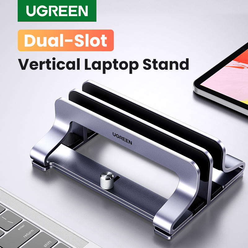 Vertical Laptop Stand - Ugreen-ノートブックスタンド,MacBook Air Pro PC用の垂直折りたたみ式アルミニウムサポート,17インチ