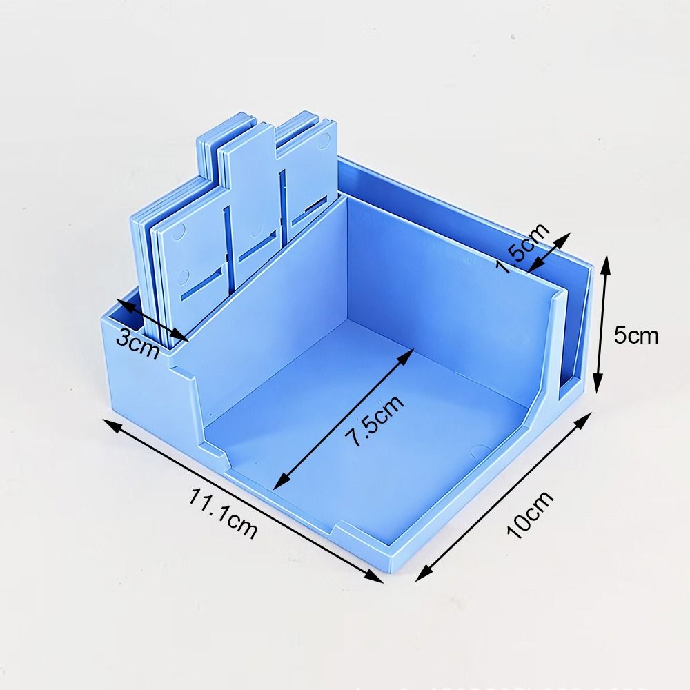 Sticky Memo Holder - 付箋収納ツール 付箋ホルダーセット 線画テンプレートディスペンサー 付箋パッドベース 5つのテンプレート付き