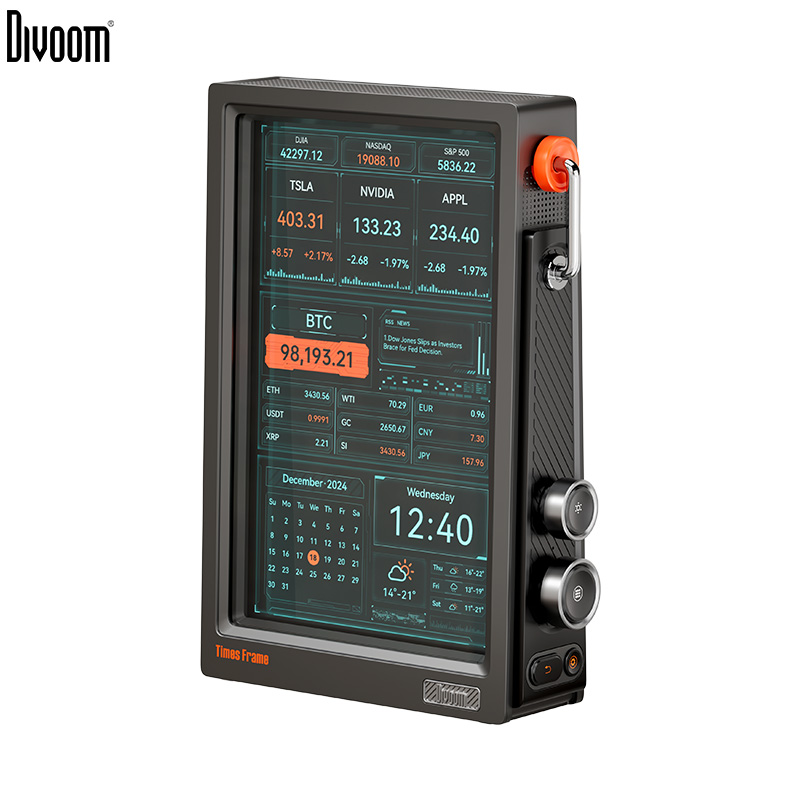 Speaker Desk Setup - Divoom Times Frame 10.1インチ スマートデジタルクロック |