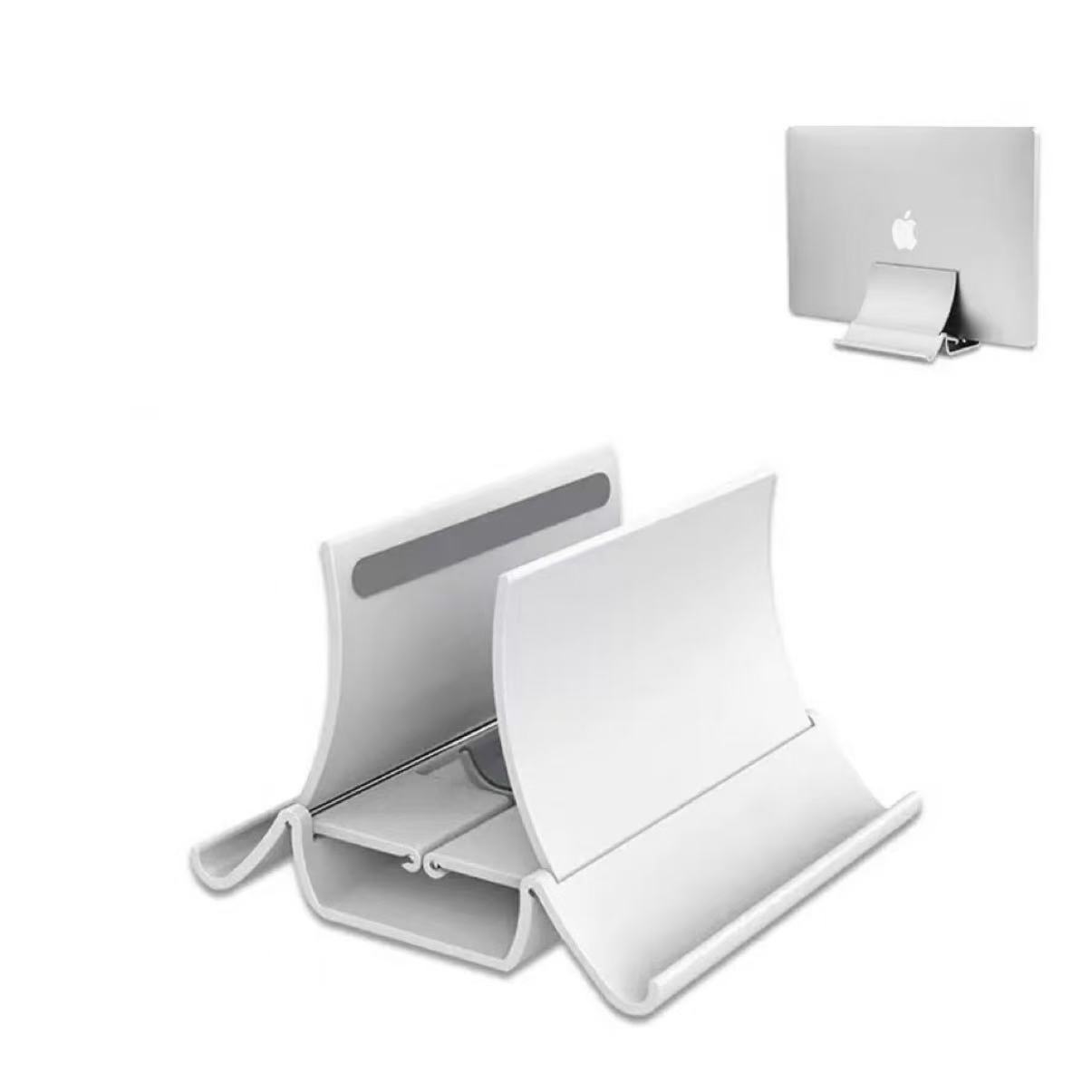 Vertical Laptop Stand - 垂直ラップトップスタンド熱放散ノンスリップラップトップスタンド重力誘導ホルダーノートブックドックiPad Proタブレットスタンド用