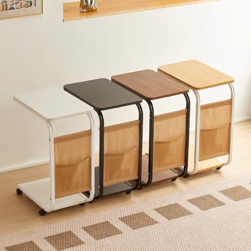 Desk Setup Shelves - 可動式サイドテーブル、寝室用、シンプルなベッドサイドテーブル、家庭用リビングルームコーヒーテーブル、棚、小さなテーブル、ソファサイドテーブル