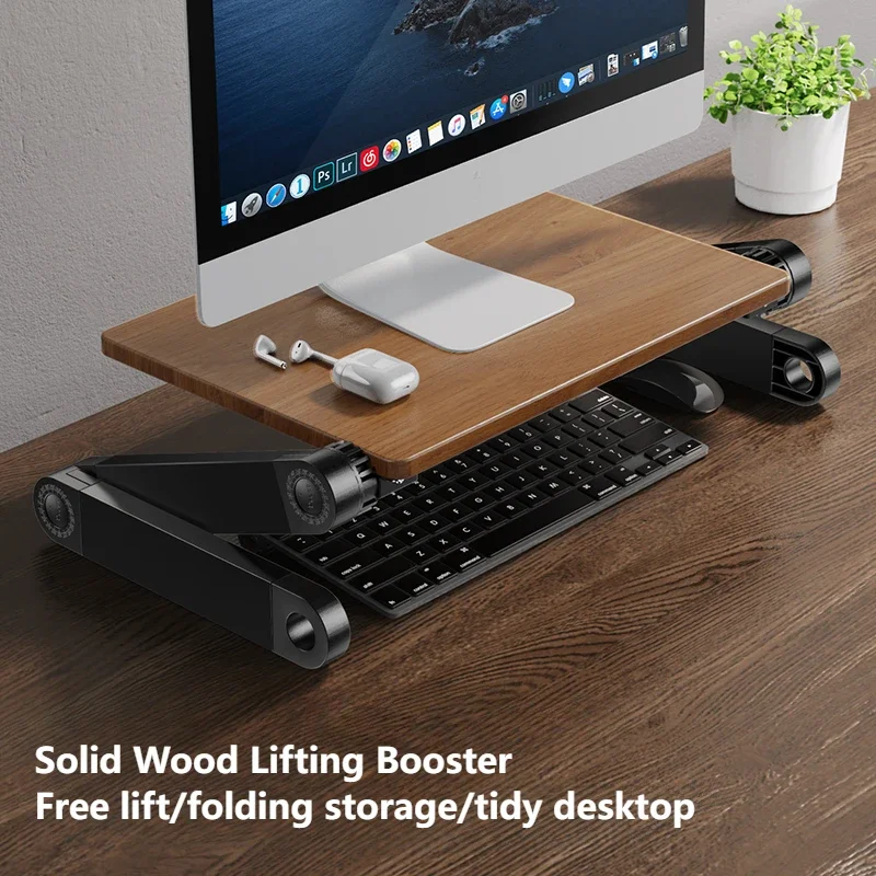 Vertical Laptop Stand - Oatsbasf ポータブル無垢材 Macbook スタンド ラップトップ ブースター
