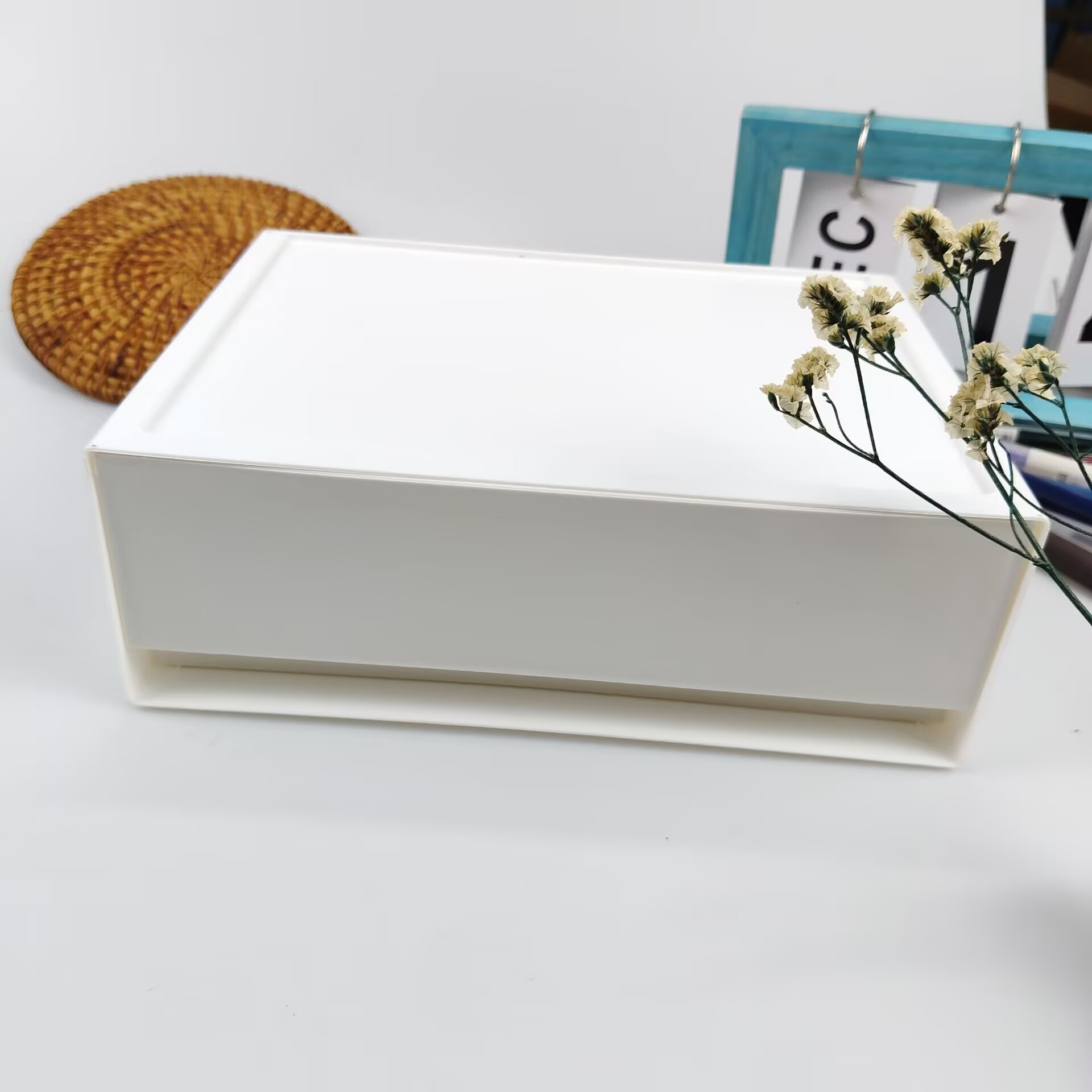 Desk Setup Shelves - デスクトップ収納ボックス、引き出し、化粧品棚、デスク、デスク、文房具、文房具、工芸品、ドレッサー収納