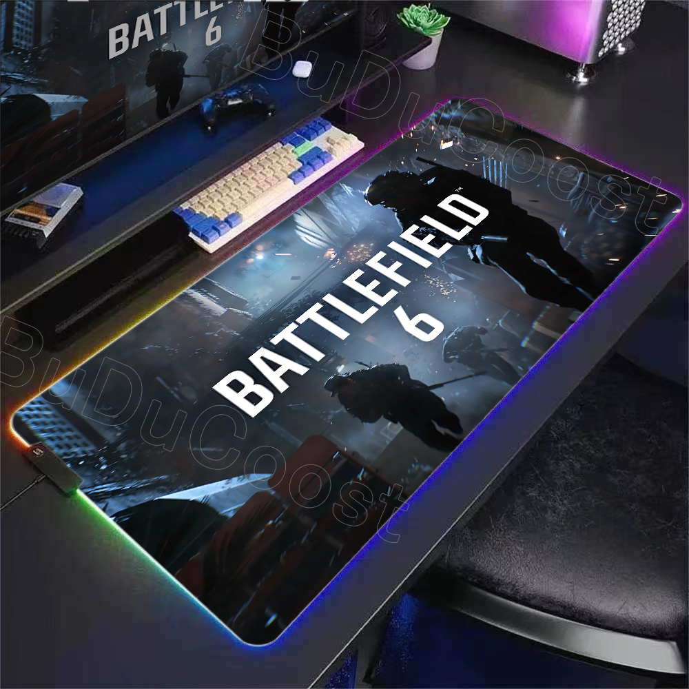 Desk Setup Rgb - 新しいゲーマー RGB デスクマット バックライト B-Battlefield 6