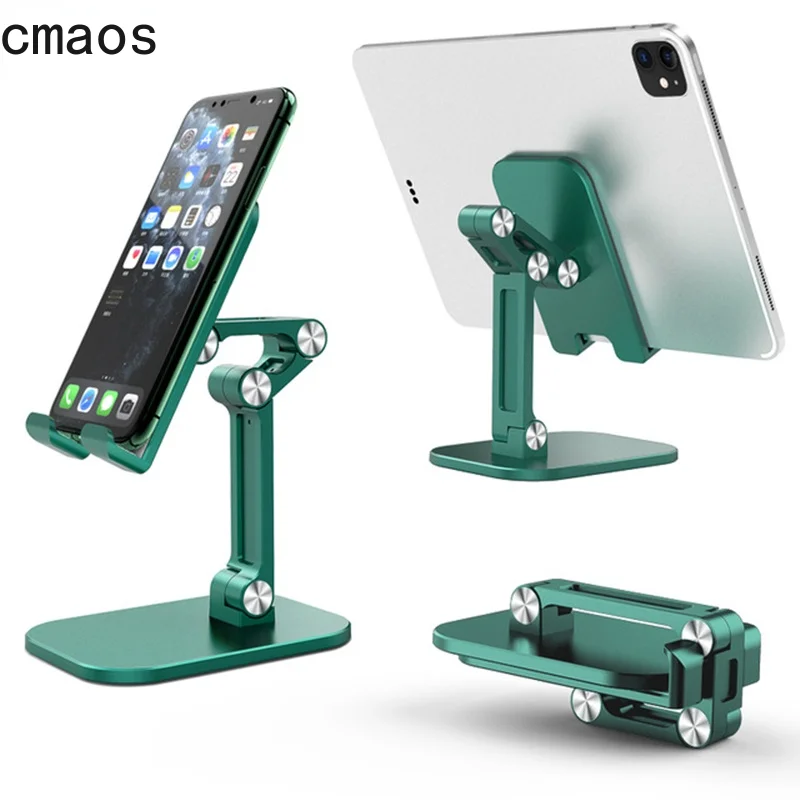 Desk Setup Ipad - 3 セクション折りたたみ式デスク携帯電話ホルダー iPhone iPad タブレット用柔軟なテーブルデスクトップ調節可能な携帯電話スマートフォンスタンド