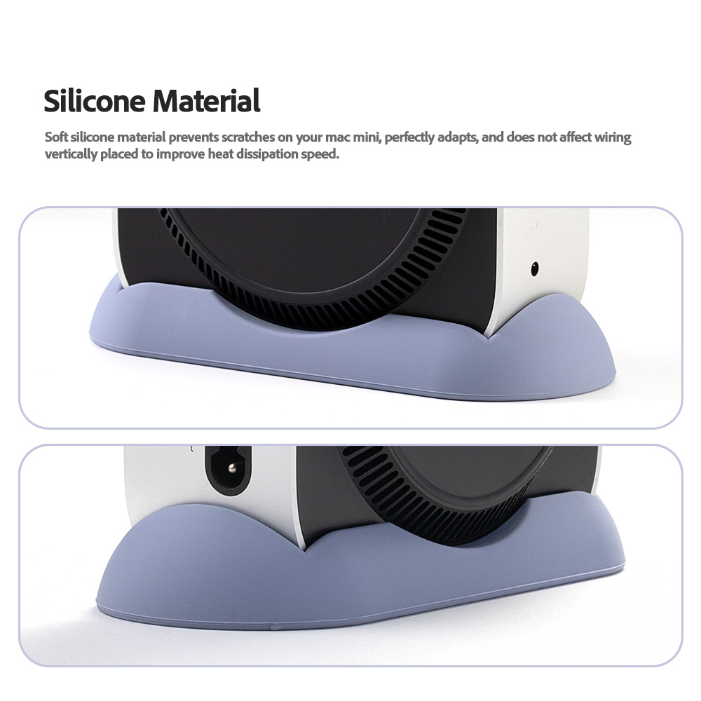 シリコン製垂直スタンド Mac Mini M4 /M4 Pr - Vertical Laptop Stand のレビューと価格