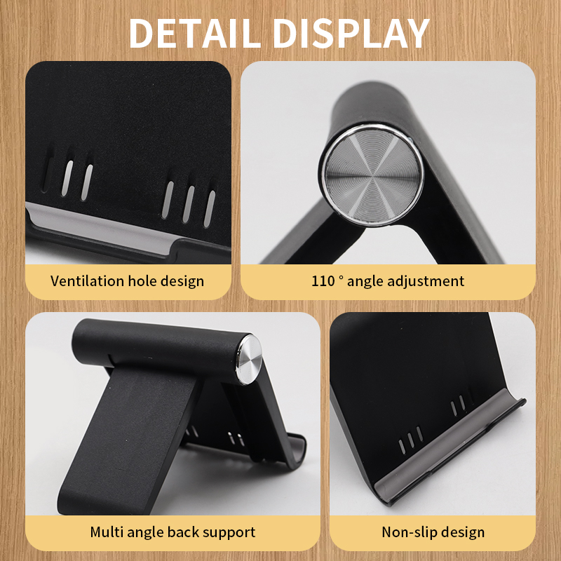 ユニバーサル折りたたみ式デスクフォンホルダーマウントスタンド - Desk Setup Table のレビューと価格