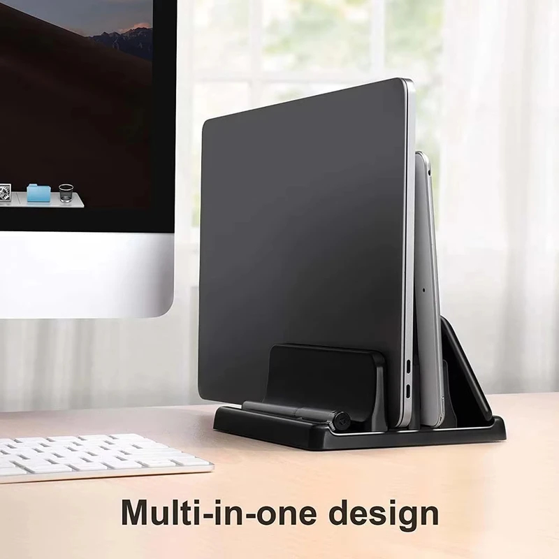 4 in 1 垂直ラップトップスタンド 調節可能な幅幅 省ス - Vertical Laptop Stand のレビューと価格