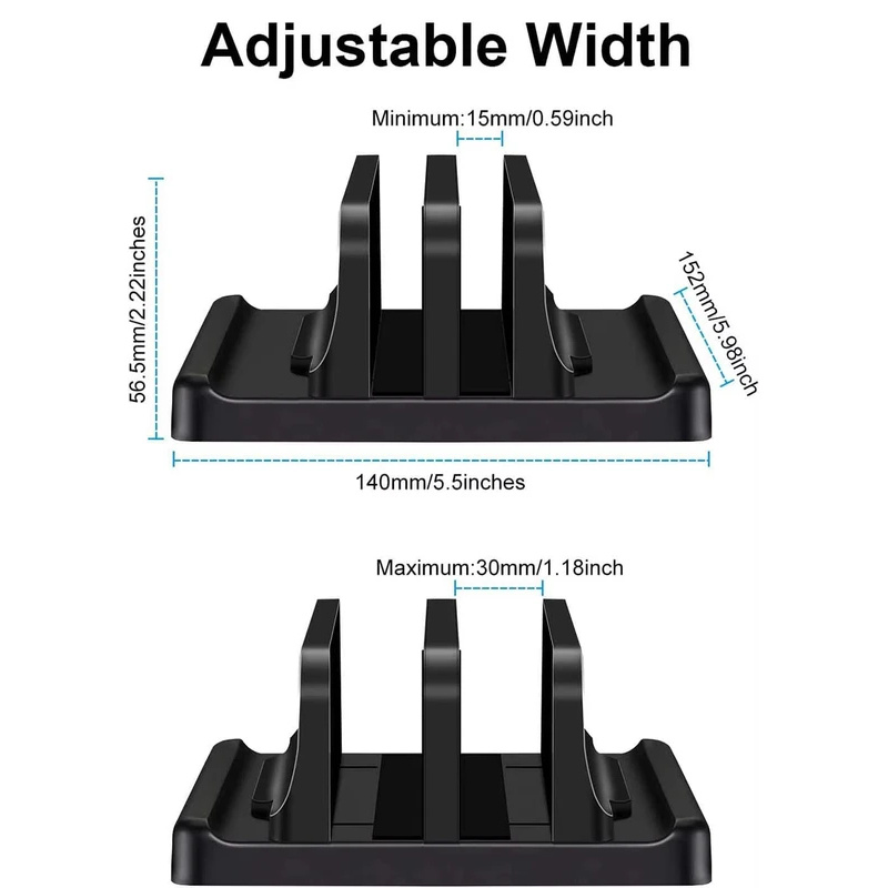 4 in 1 垂直ラップトップスタンド 調節可能な幅幅 省ス - Vertical Laptop Stand のレビューと価格