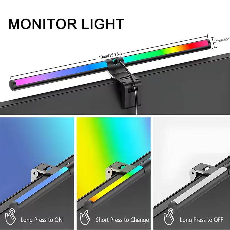 モニターライトバー RGBライトバー 雰囲気照明 USB L - Desk Setup No Monitor のレビューと価格