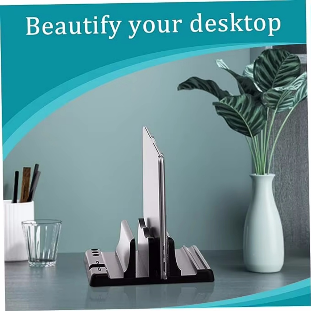 シングル/デュアルスロット垂直ラップトップスタンドホルダー  - Vertical Laptop Stand のレビューと価格