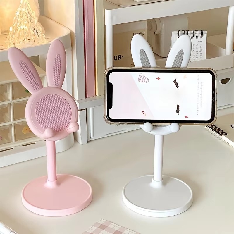 かわいい漫画のウサギの携帯電話スタンド、デスクトップ携帯電話 - Desk Setup Ipad のレビューと価格
