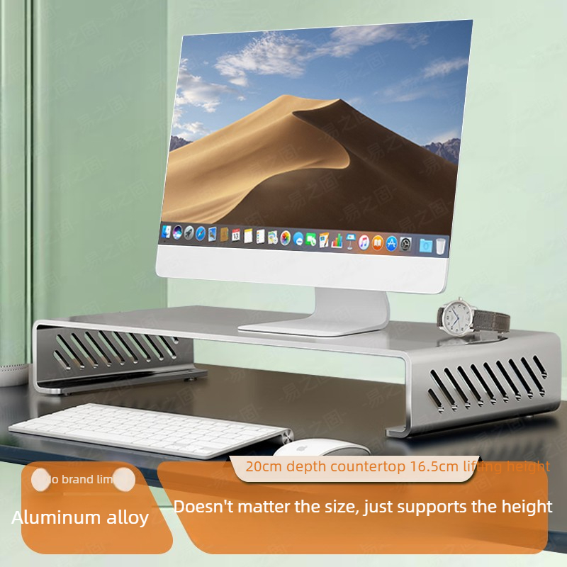 コンピューターモニタースタンドライザー人間工学に基づいたデス - Desk Setup Monitor And Laptop のレビューと価格