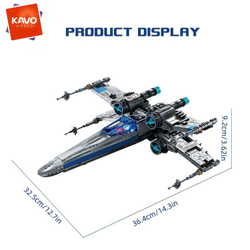 KAVOWORLD 1271ピース SF宇宙戦闘機組み立てブ - Desk Setup Grey のレビューと価格