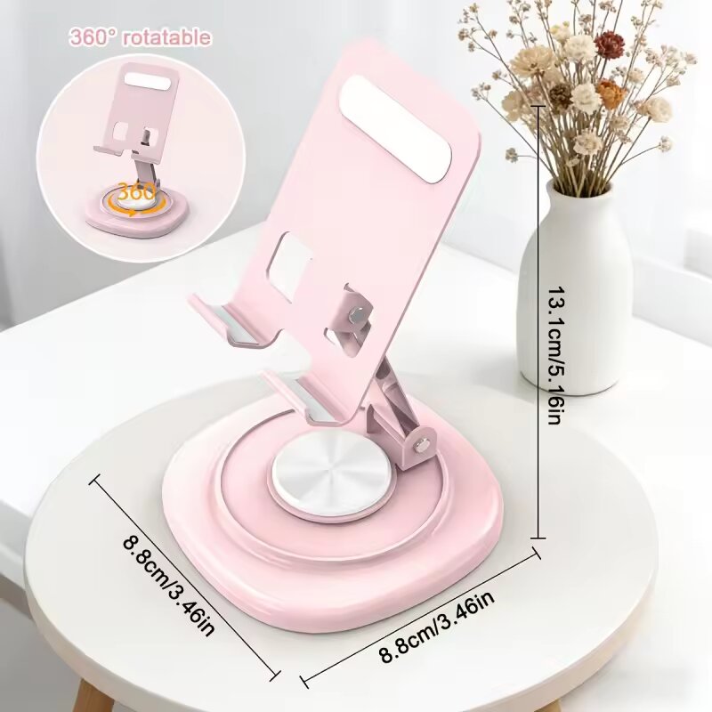 360度回転可能折りたたみ式デスクトップ電話スタンドポータブ - Desk Setup Table のレビューと価格
