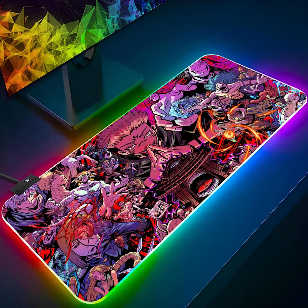 アニメ J-jujutsu K-kaisen マウスパッド  - Desk Setup Rgb のレビューと価格
