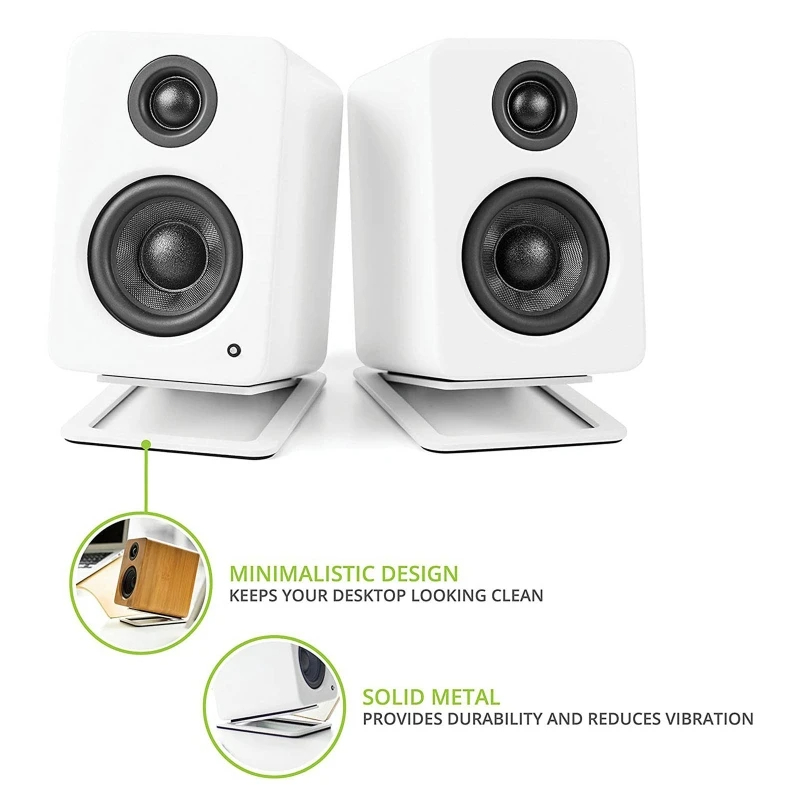 Xnyocnユニバーサルデスクトップスピーカースタンド、コン - Speaker Desk Setup のレビューと価格