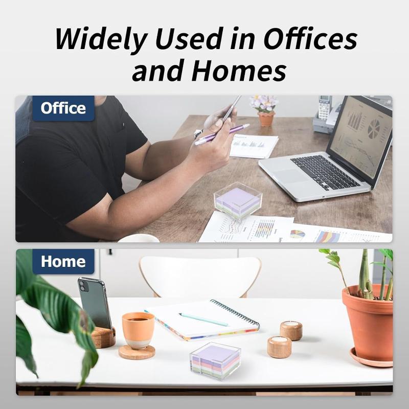 透明な付箋ホルダー。多機能でクリアなデザイン。デスク周りの整 - Sticky Memo Holder のレビューと価格