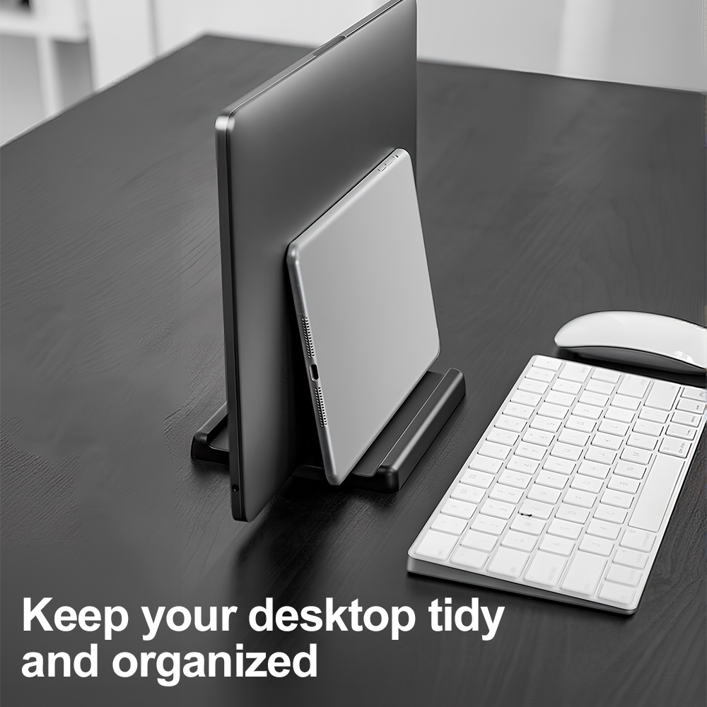 4in1 ラップトップスタンド垂直調整可能な幅省スペースデス - Vertical Laptop Stand のレビューと価格