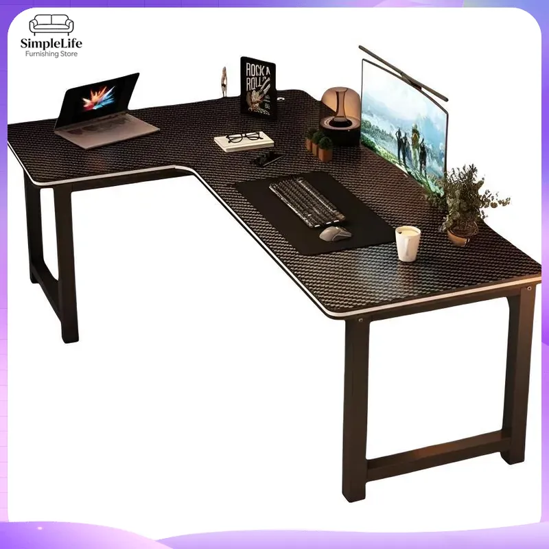 コーナーゲーミングデスク、収納棚付きパソコンデスク、PCセッ - Desk Setup Dual Monitor のレビューと価格