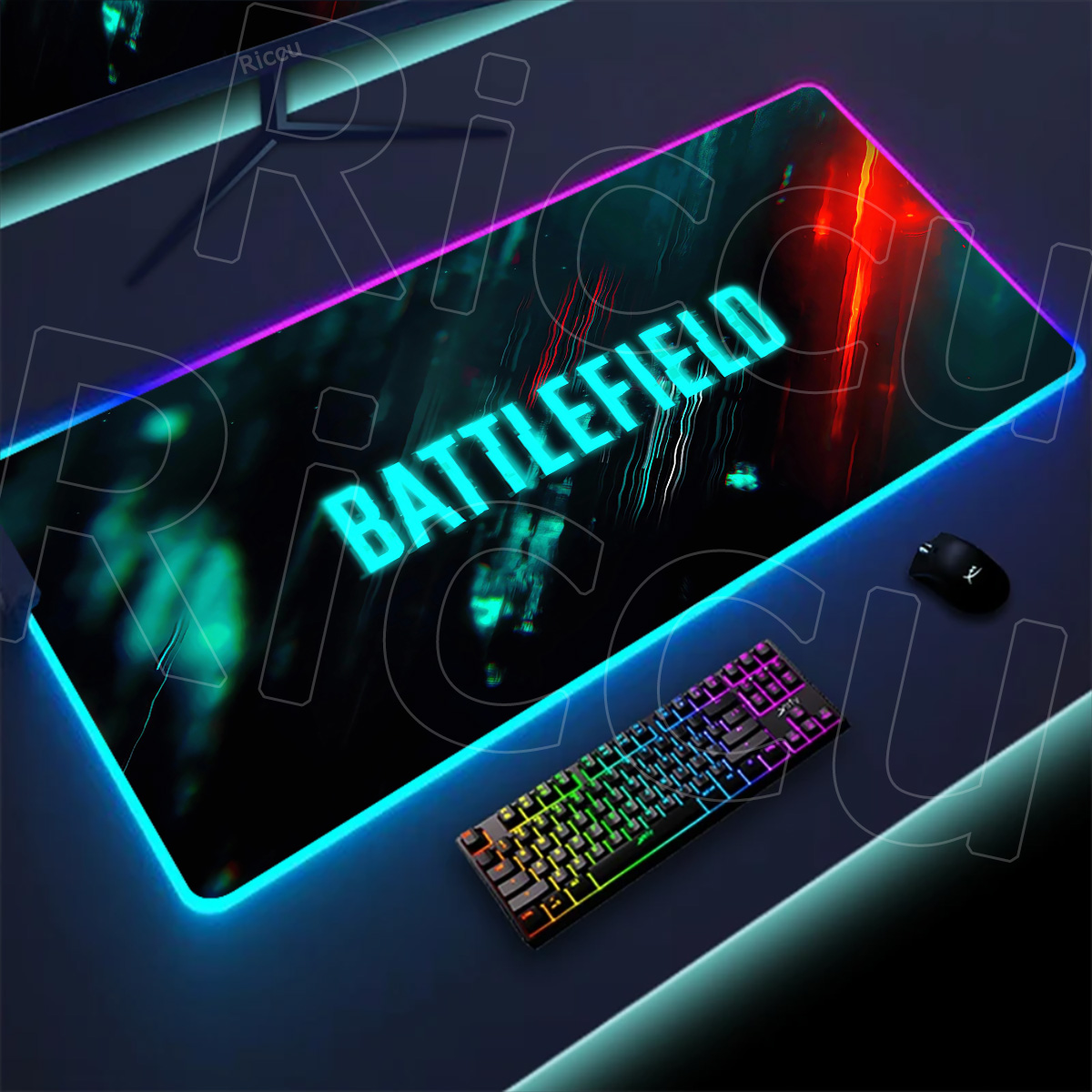 新しいゲーマー Rgb デスクマットバックライト Led マ - Desk Setup Rgb のレビューと価格