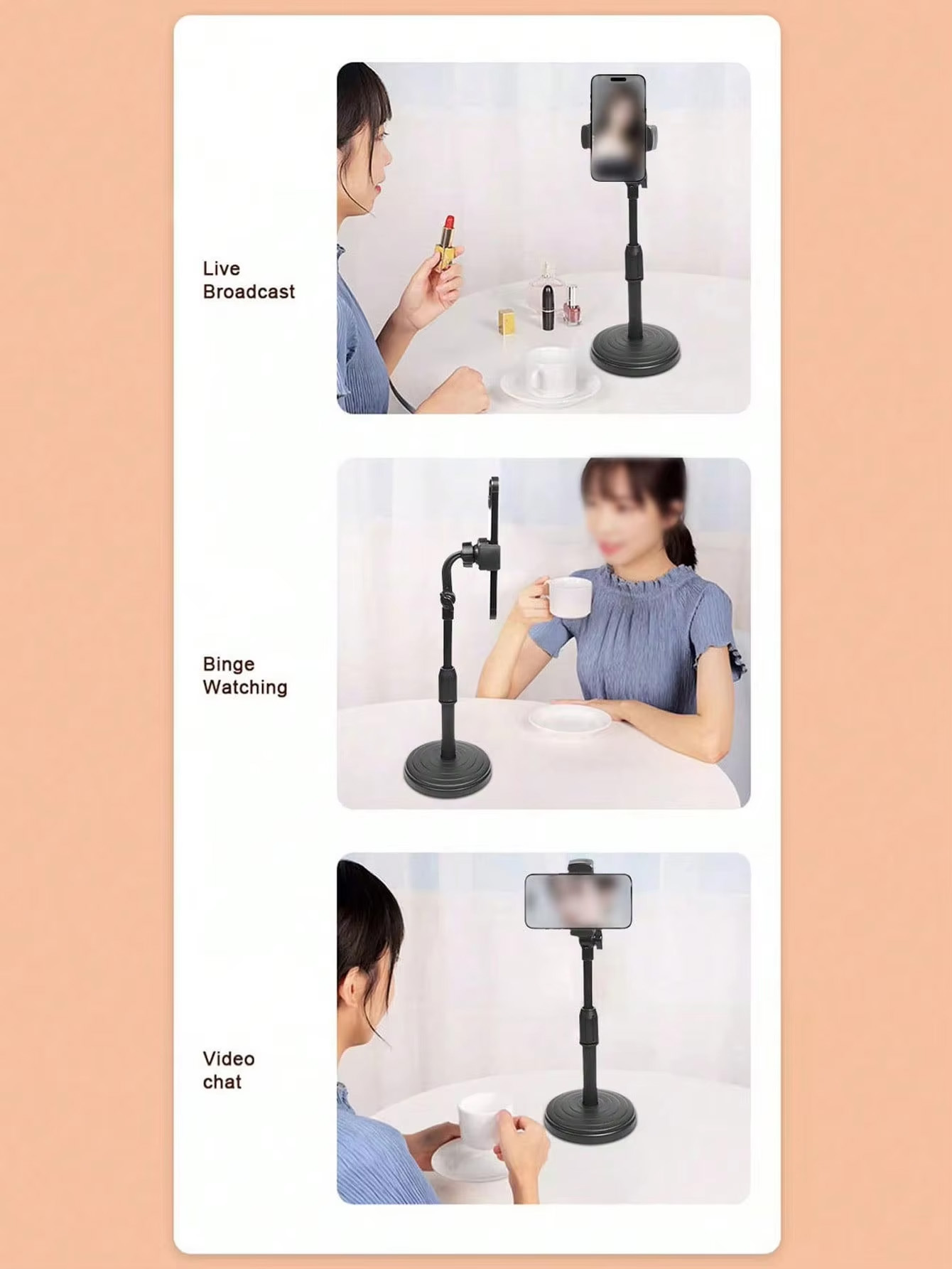 360 °   回転式で滑り止め加工が施されたベース、折りた - Desk Setup Table のレビューと価格