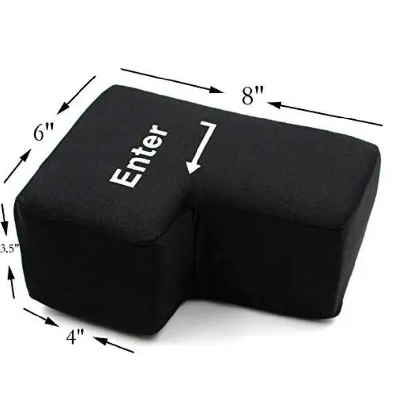クリエイティブな大型USBエンターキー型ストレス解消枕、大き - Desk Setup Programmer のレビューと価格