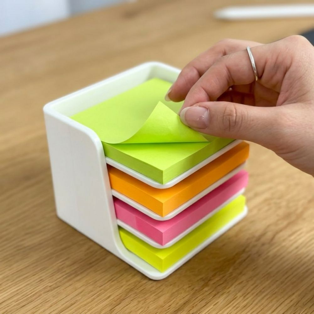 積み重ね可能な付箋ホルダー、層分けされた安定したベース、メモ - Sticky Memo Holder のレビューと価格