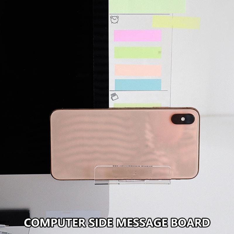 652F モニター メモボード 透明コンピュータモニター メ - Sticky Memo Holder のレビューと価格