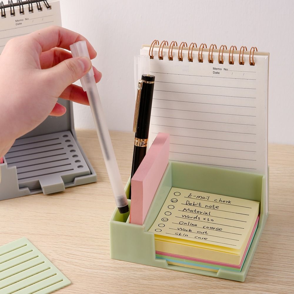付箋収納ツール 付箋ホルダーセット 線画テンプレートディスペ - Sticky Memo Holder のレビューと価格