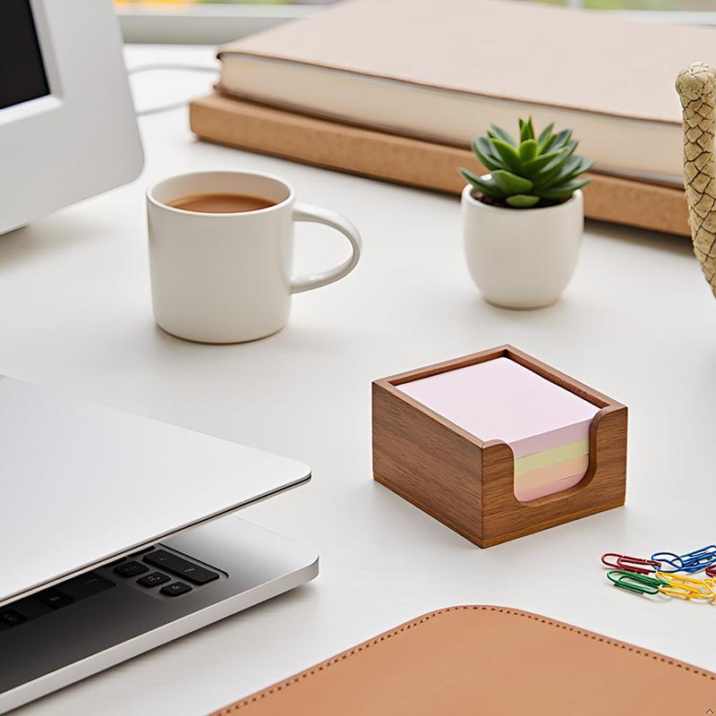 木製デスクオーガナイザー、ペンホルダー3個、付箋ホルダー、鉛 - Sticky Memo Holder のレビューと価格