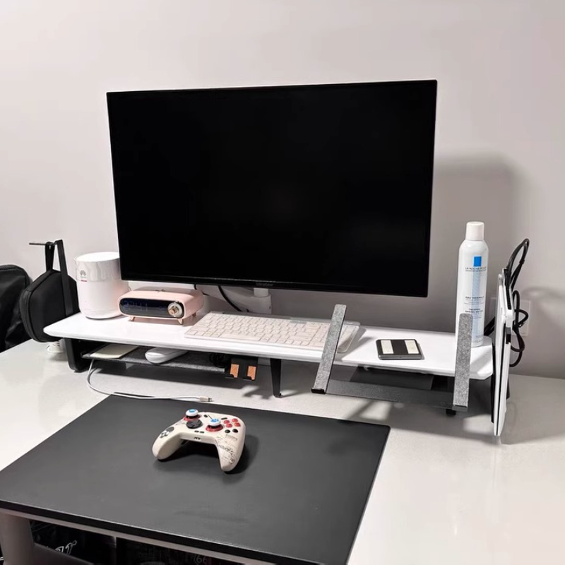 モジュラーモニターライザー スタンド 人間工学に基づいたデス - Desk Setup Monitor And Laptop のレビューと価格
