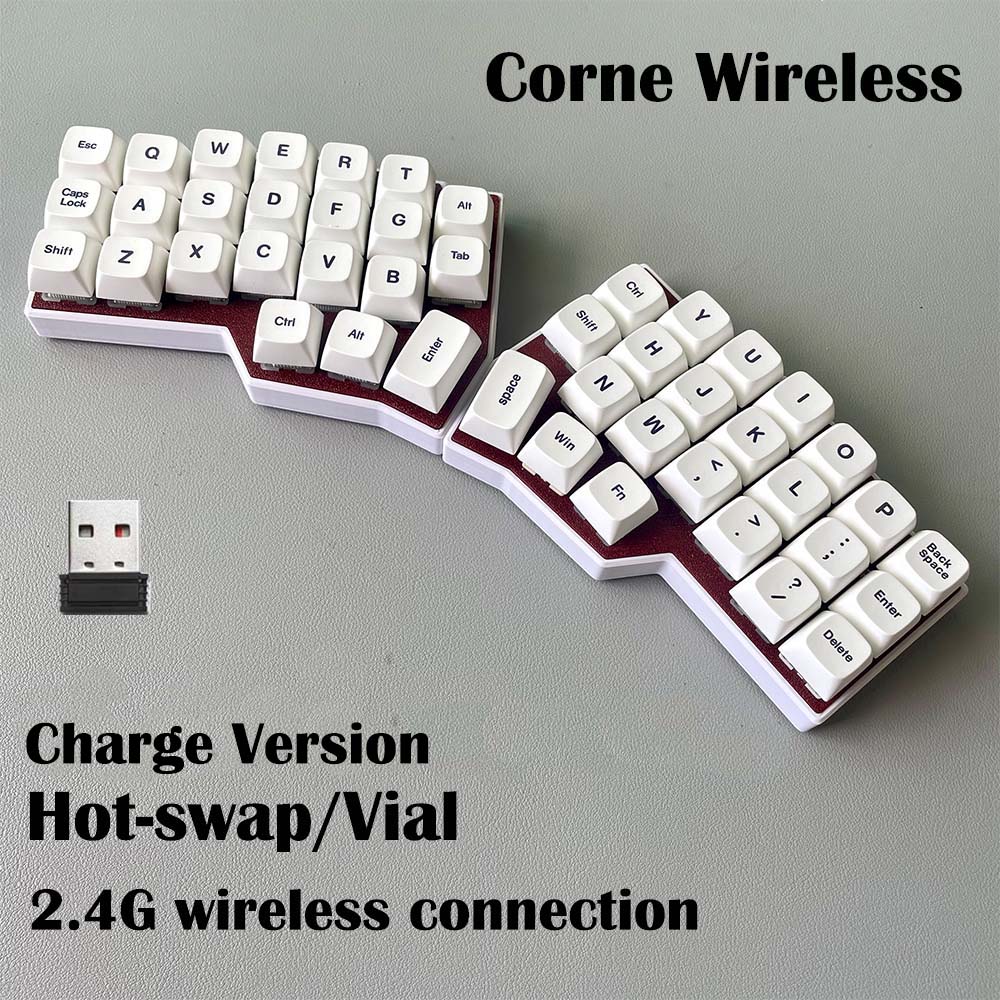 CORNE V4 2.4G ワイヤレス分割人間工学 MX メ - Desk Setup Programmer のレビューと価格