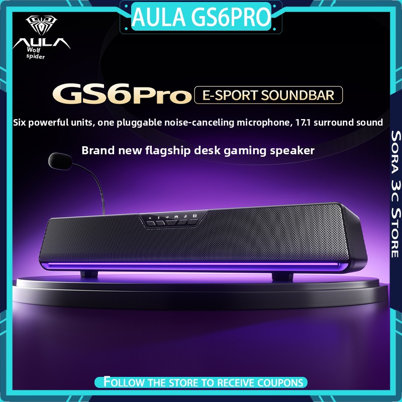 AULA GS6Pro eスポーツスピーカー Bluetoo - Speaker Desk Setup のレビューと価格