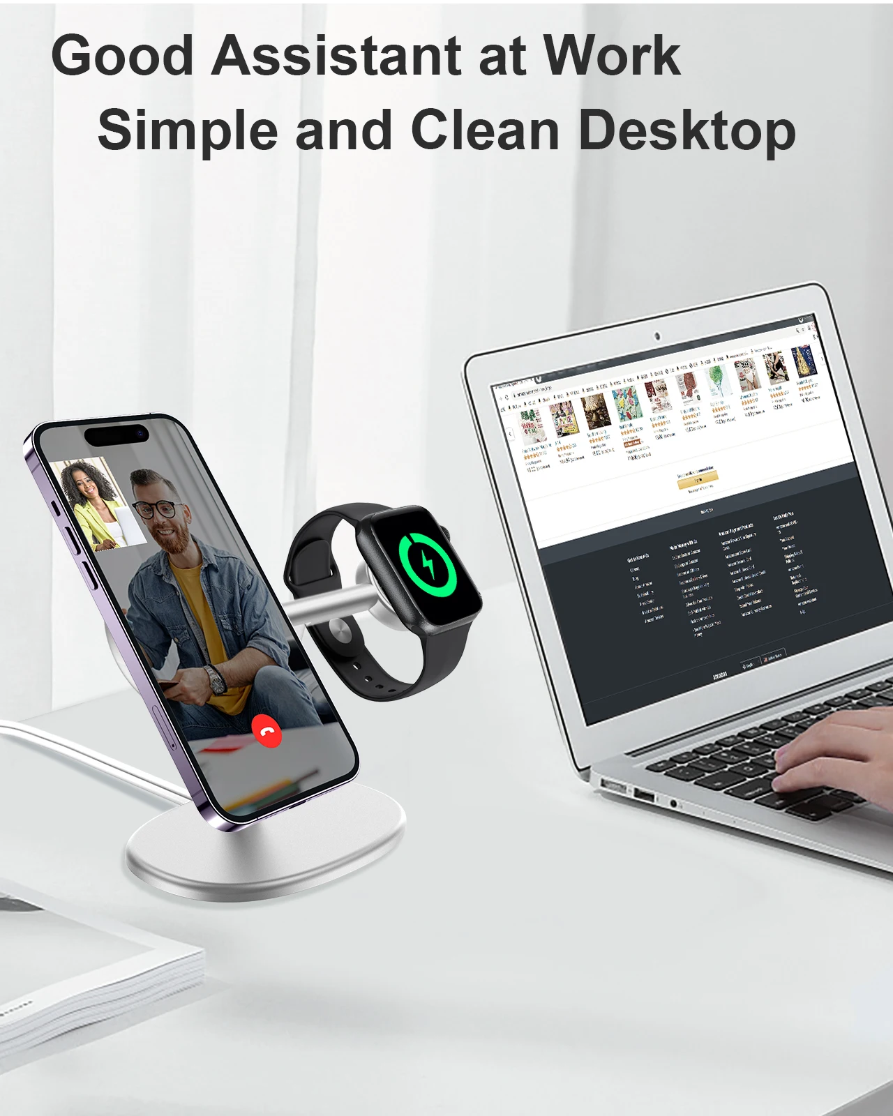 EWA 2-in-1 デスクトップフォンスタンド デスクホル - Desk Setup Table のレビューと価格