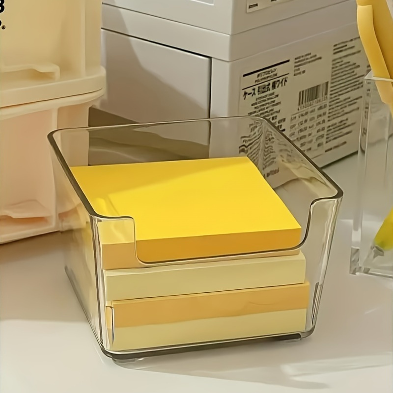 クリア付箋ホルダー、アクリルメモスタンドオーガナイザー、オフ - Sticky Memo Holder のレビューと価格