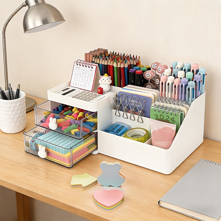 かわいいウサギのデスクオーガナイザー ペンホルダー クリア引 - Sticky Memo Holder のレビューと価格