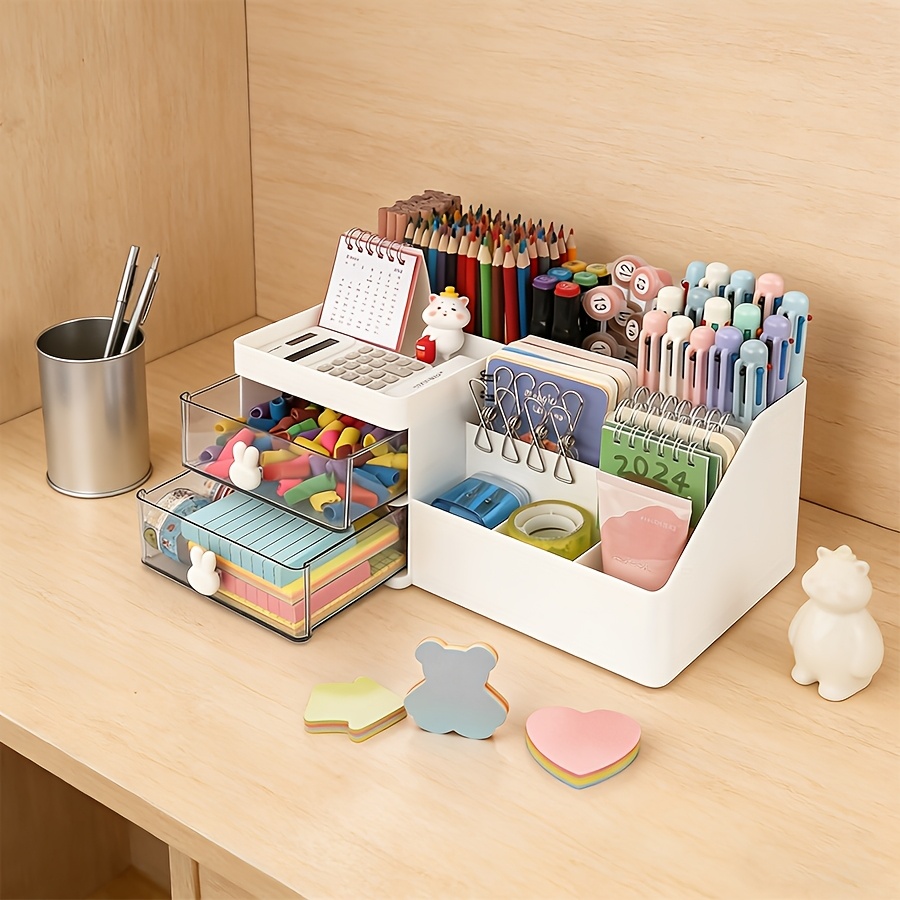 かわいいウサギのデスクオーガナイザー ペンホルダー クリア引 - Sticky Memo Holder のレビューと価格
