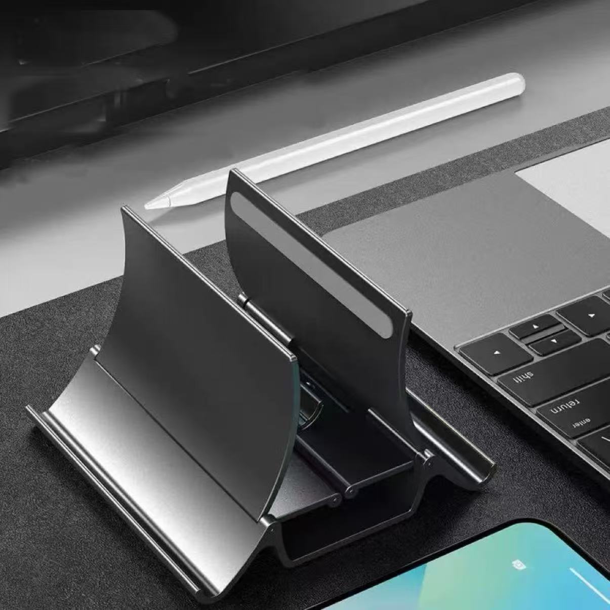 垂直ラップトップスタンド熱放散ノンスリップラップトップスタン - Vertical Laptop Stand のレビューと価格