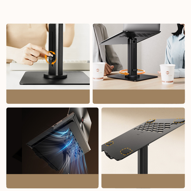 ラップトップスタンド 360度回転可能な垂直ブラケット 吊り - Vertical Laptop Stand のレビューと価格