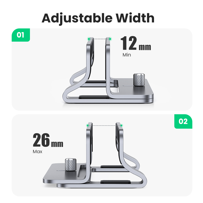 Ugreen-MacBook Air pro用の垂直ノートブ - Vertical Laptop Stand のレビューと価格