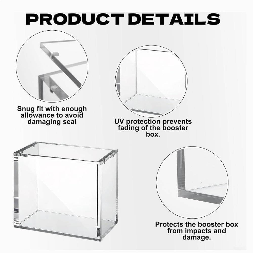 8mm+5mm厚の透明アクリル製ディスプレイケース。磁石付き - Desk Setup Shelves のレビューと価格