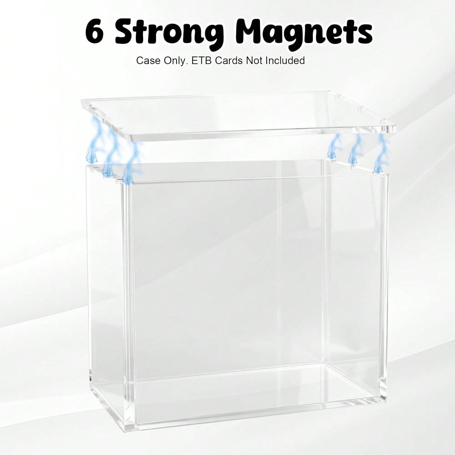 8mm+5mm厚の透明アクリル製ディスプレイケース。磁石付き - Desk Setup Shelves のレビューと価格