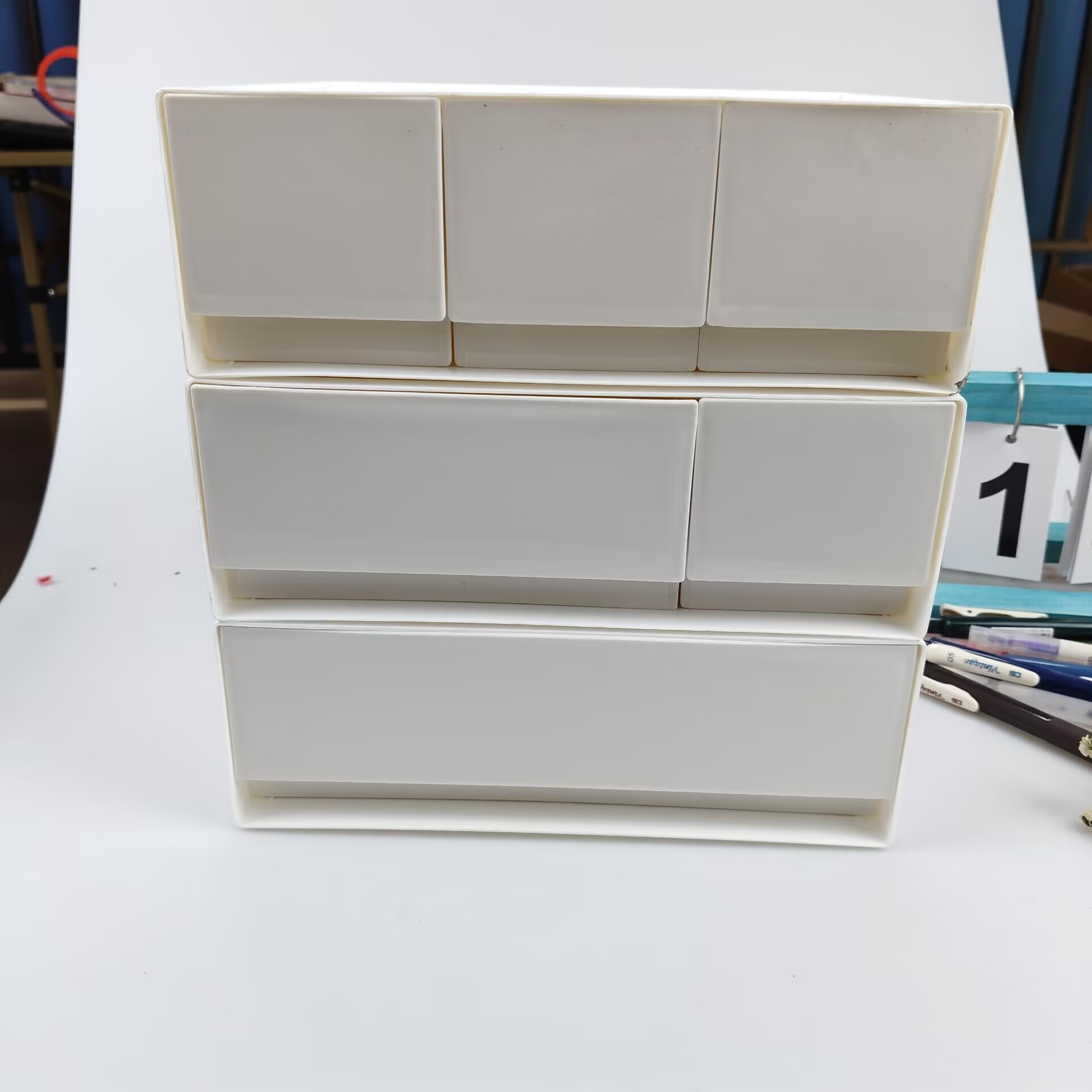デスクトップ収納ボックス、引き出し、化粧品棚、デスク、デスク - Desk Setup Shelves のレビューと価格