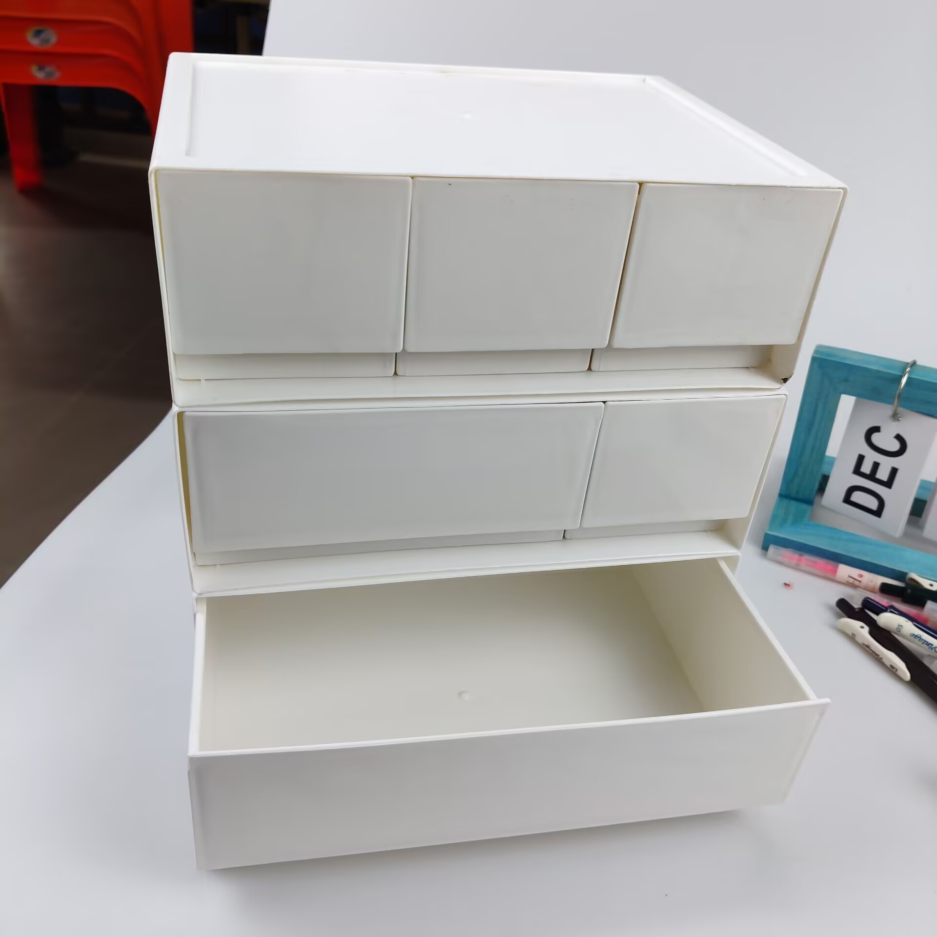デスクトップ収納ボックス、引き出し、化粧品棚、デスク、デスク - Desk Setup Shelves のレビューと価格