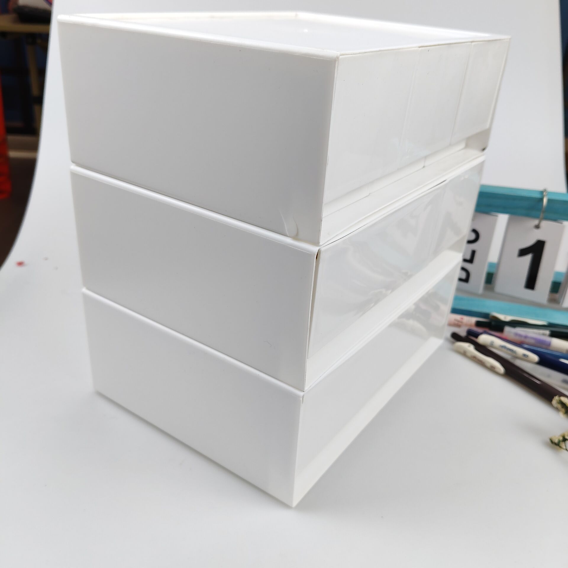 デスクトップ収納ボックス、引き出し、化粧品棚、デスク、デスク - Desk Setup Shelves のレビューと価格