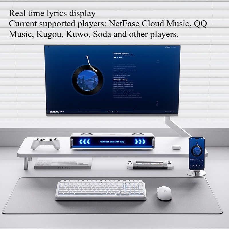 K20 GT フルスクリーン字幕スピーカー カスタマイズされ - Speaker Desk Setup のレビューと価格