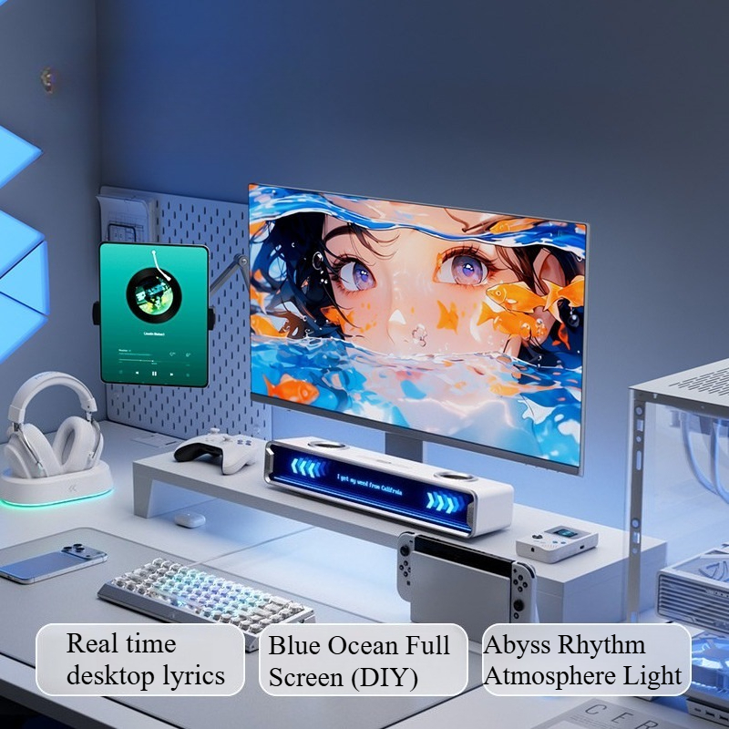 K20 GT フルスクリーン字幕スピーカー カスタマイズされ - Speaker Desk Setup のレビューと価格